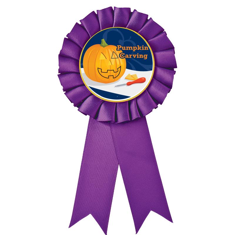 PURPLE MYLAR ROSETTES