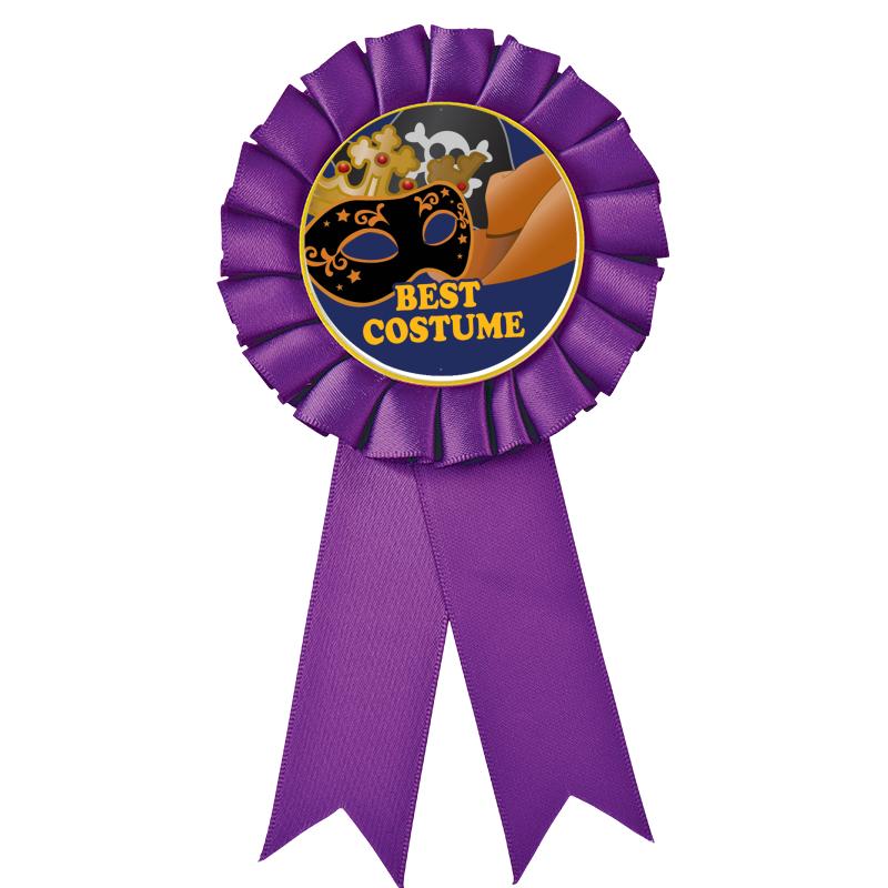 PURPLE MYLAR ROSETTES
