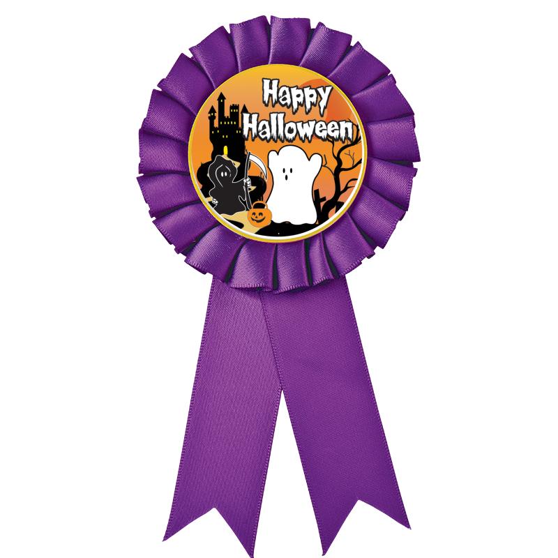 PURPLE MYLAR ROSETTES