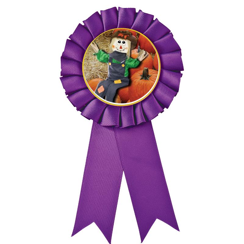 PURPLE MYLAR ROSETTES