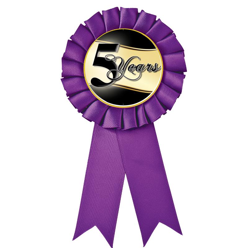 PURPLE MYLAR ROSETTES