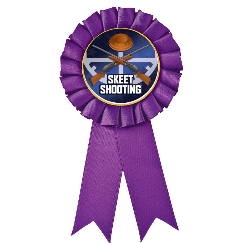 PURPLE MYLAR ROSETTES