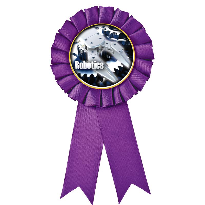 PURPLE MYLAR ROSETTES