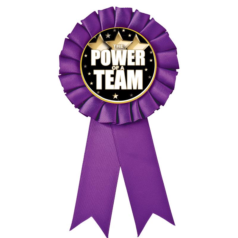 PURPLE MYLAR ROSETTES