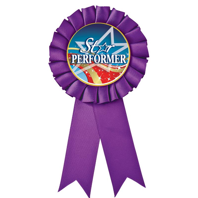 PURPLE MYLAR ROSETTES