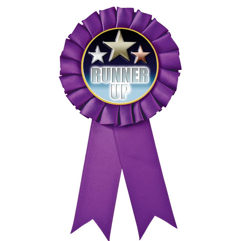 PURPLE MYLAR ROSETTES