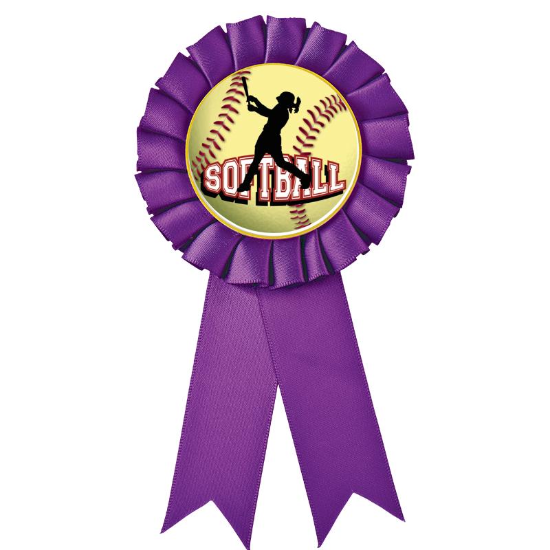 PURPLE MYLAR ROSETTES