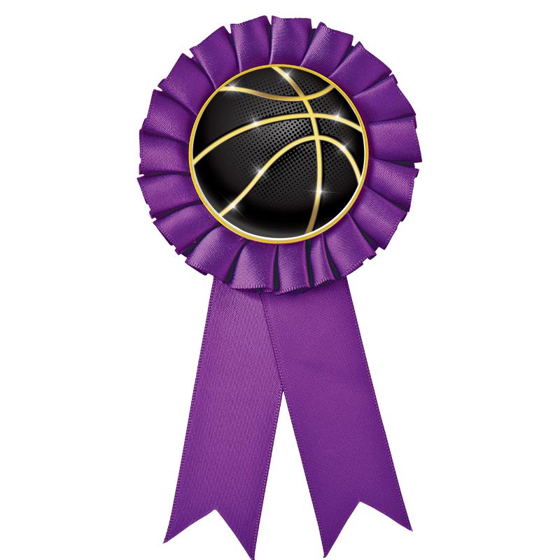 PURPLE MYLAR ROSETTES