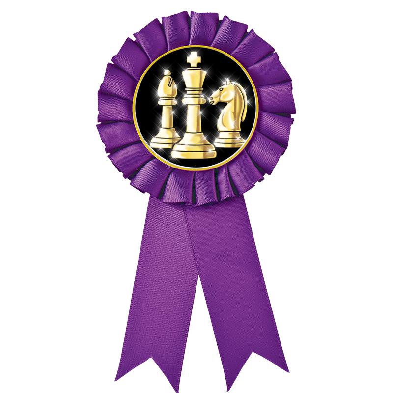 PURPLE MYLAR ROSETTES
