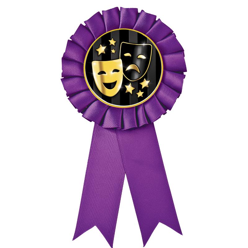 PURPLE MYLAR ROSETTES