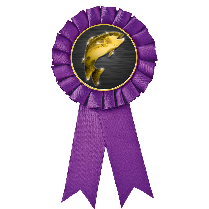 PURPLE MYLAR ROSETTES