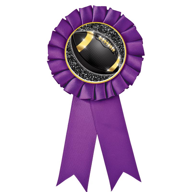 PURPLE MYLAR ROSETTES