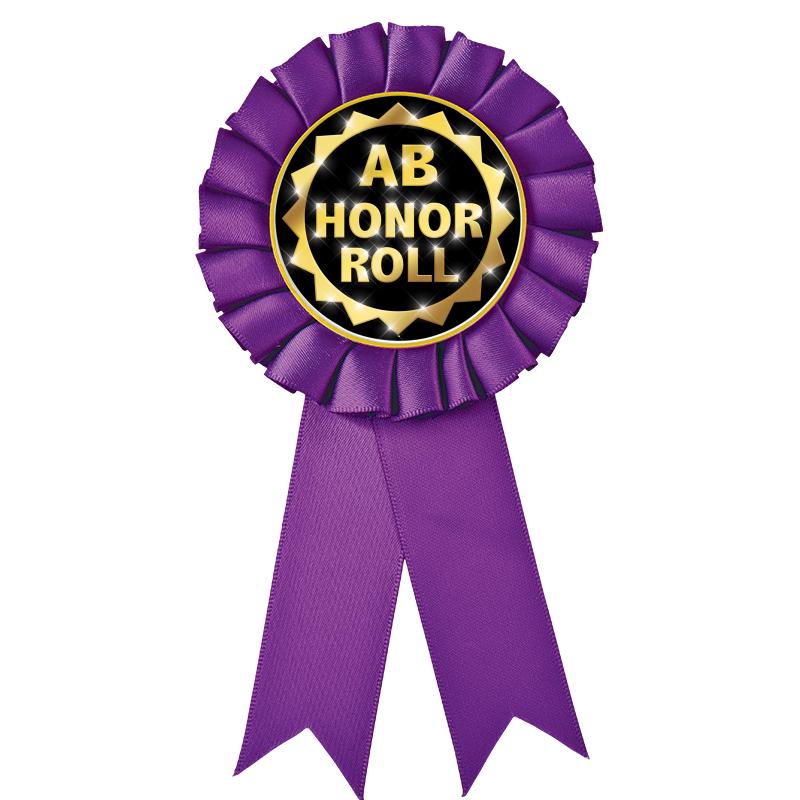 PURPLE MYLAR ROSETTES