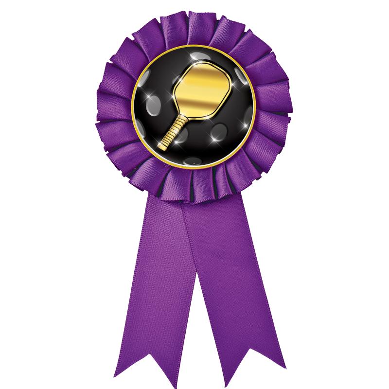 PURPLE MYLAR ROSETTES