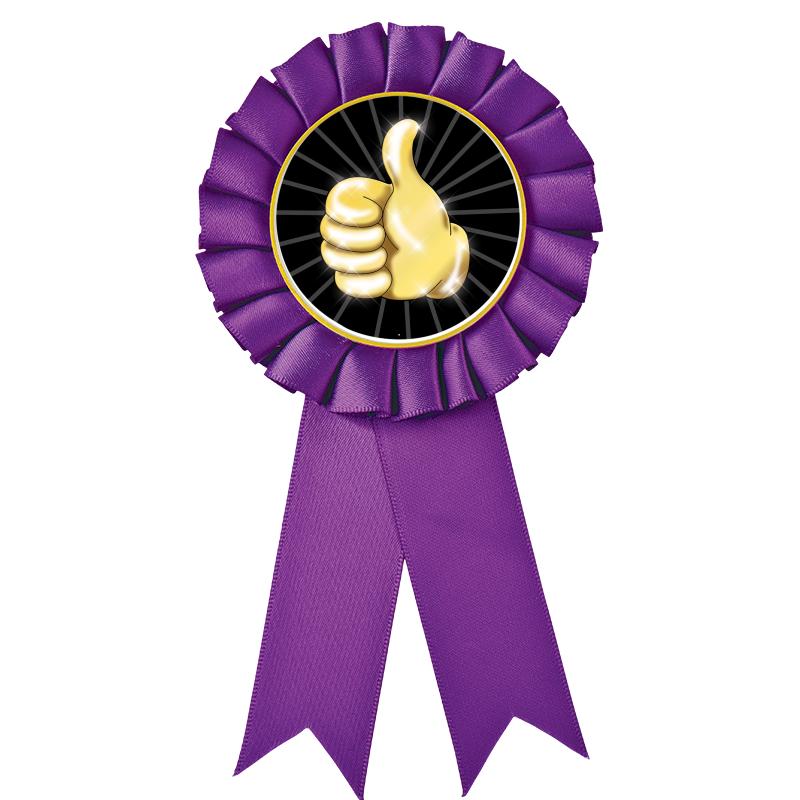 PURPLE MYLAR ROSETTES