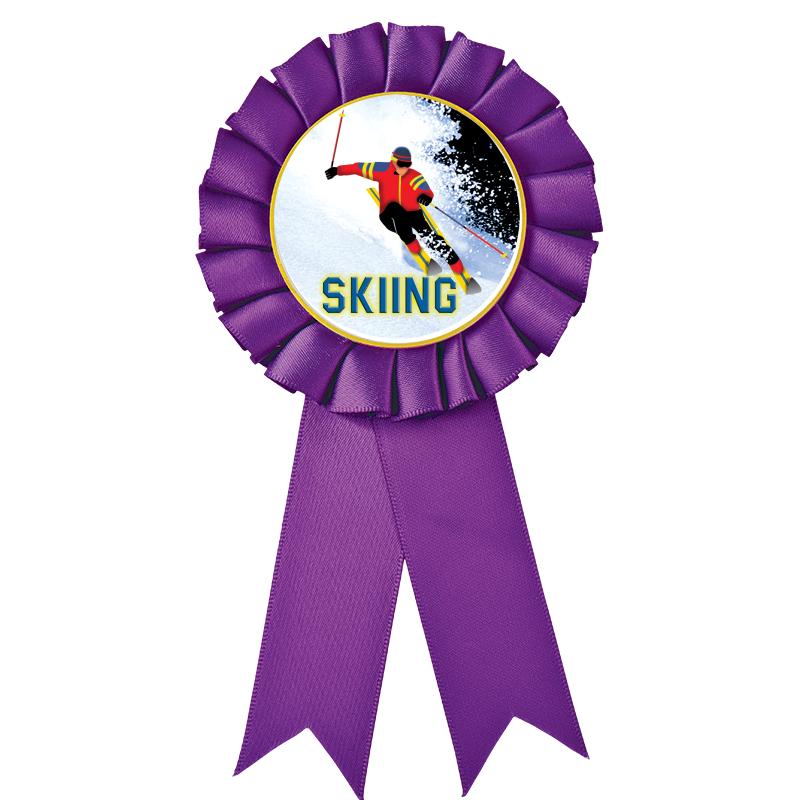 PURPLE MYLAR ROSETTES