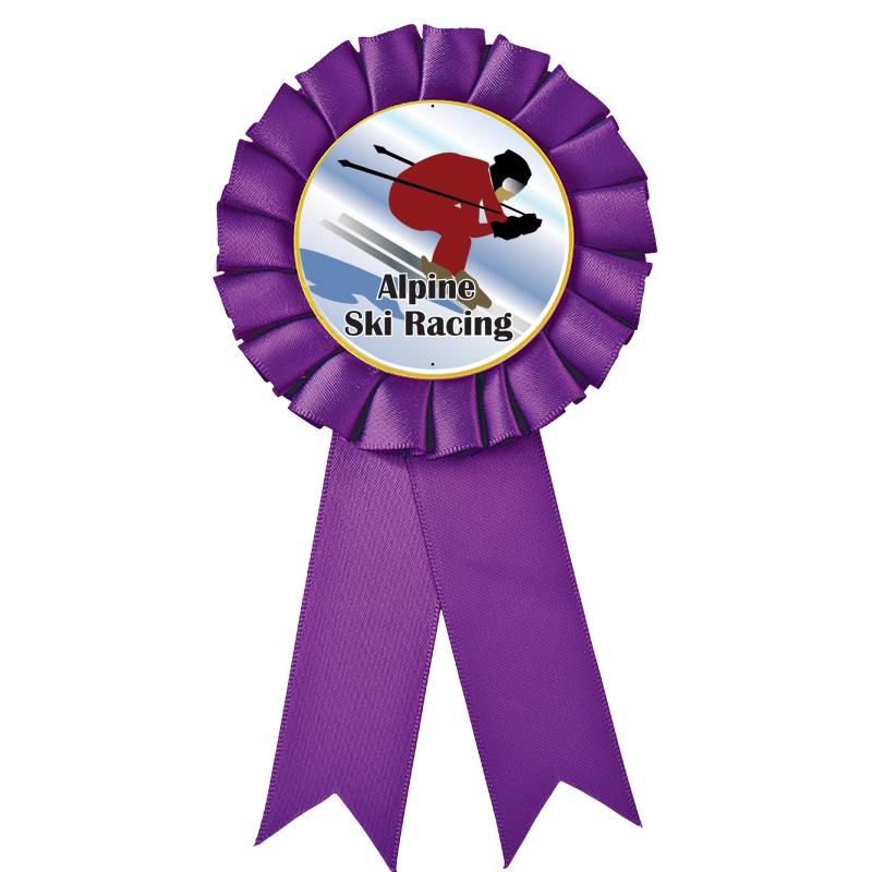 PURPLE MYLAR ROSETTES