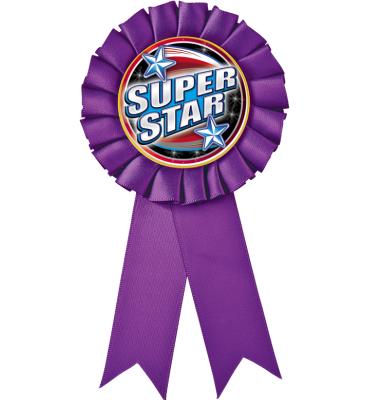 Purple Rosette Ribbon