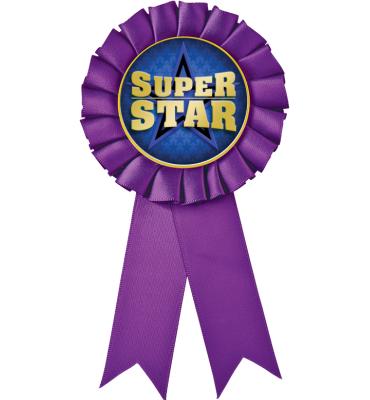 Purple Rosette Ribbon