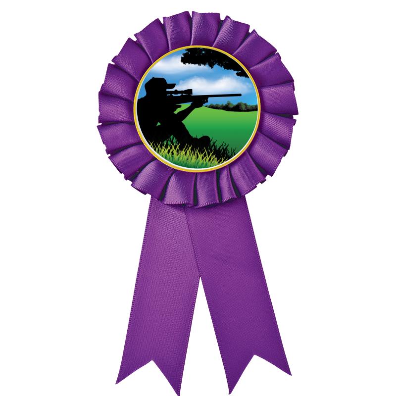 PURPLE MYLAR ROSETTES