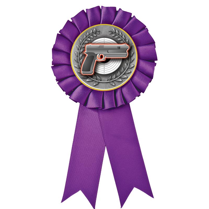 PURPLE MYLAR ROSETTES