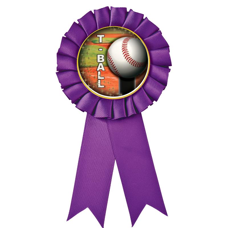 PURPLE MYLAR ROSETTES