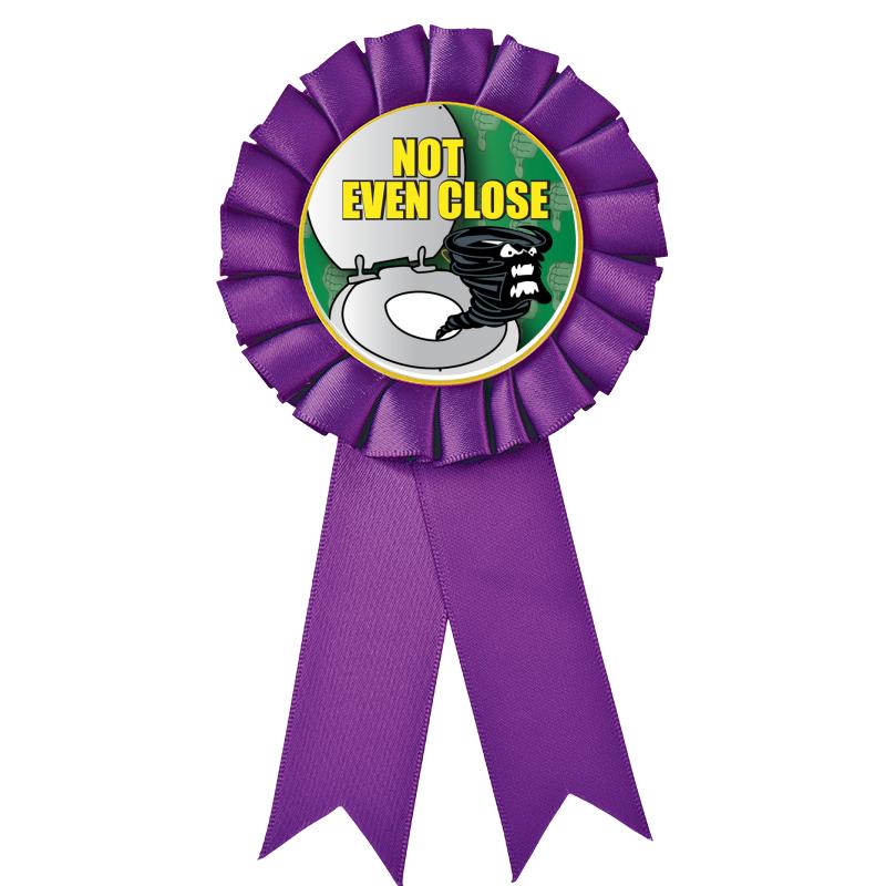 PURPLE MYLAR ROSETTES