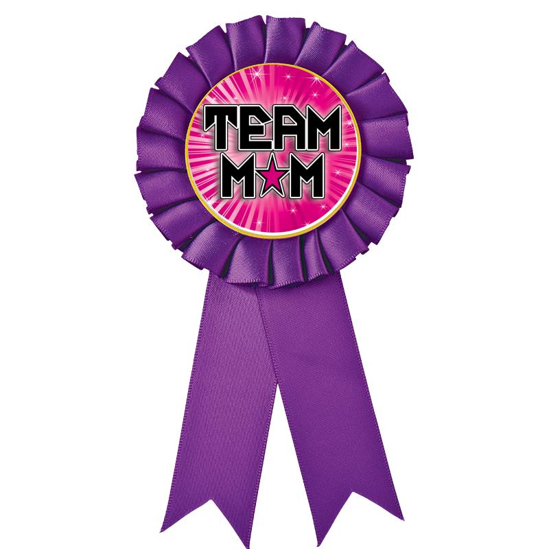 PURPLE MYLAR ROSETTES