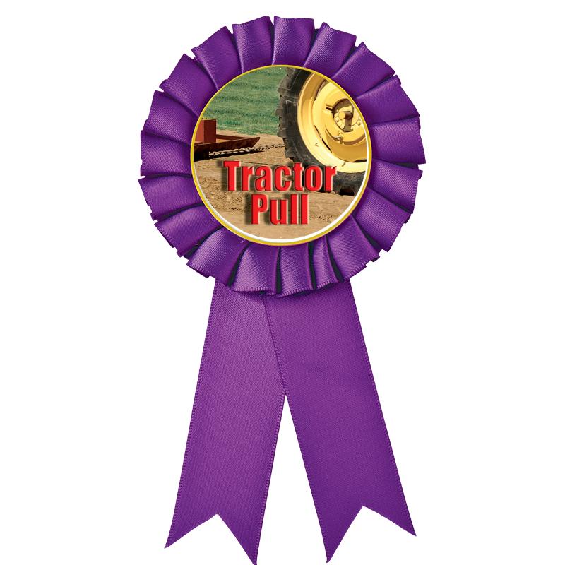 PURPLE MYLAR ROSETTES