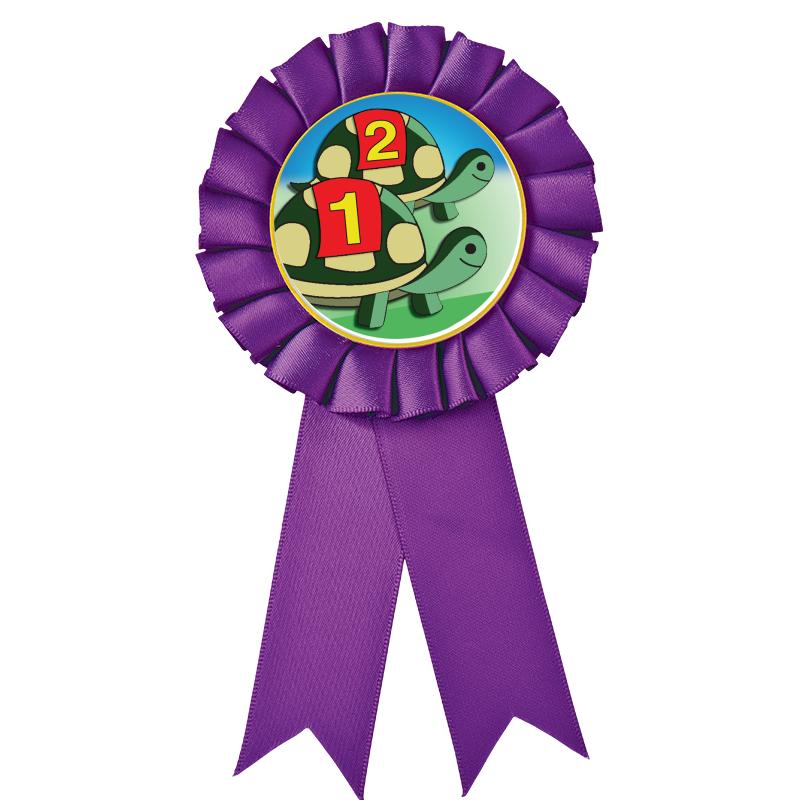 PURPLE MYLAR ROSETTES