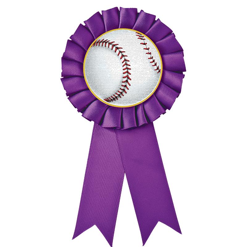 PURPLE MYLAR ROSETTES