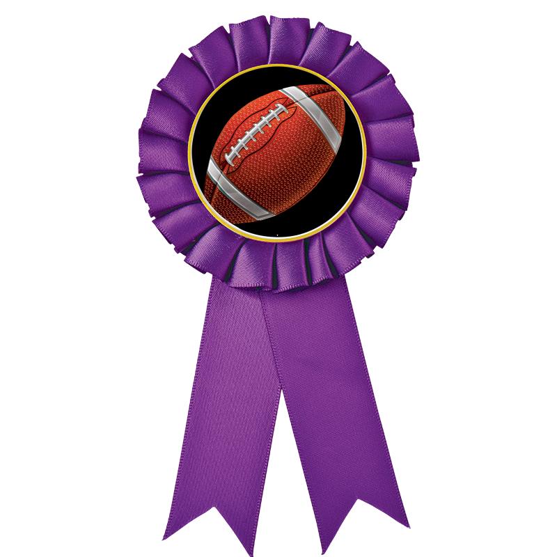 PURPLE MYLAR ROSETTES