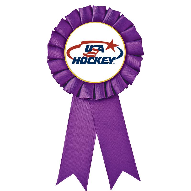 PURPLE MYLAR ROSETTES