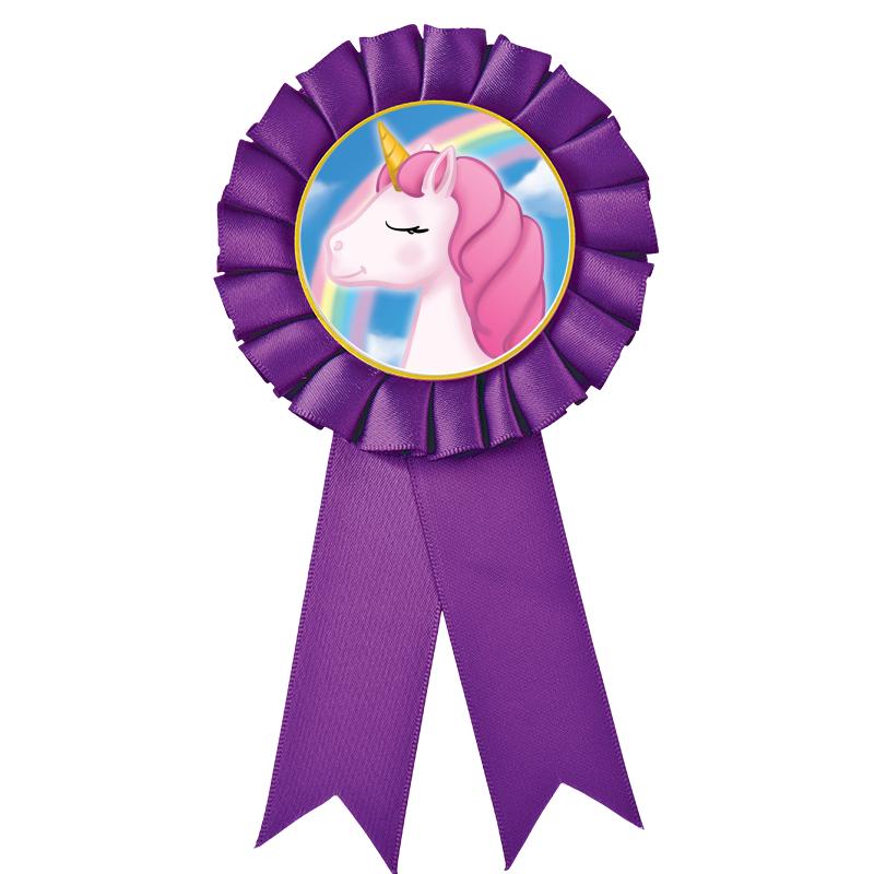 PURPLE MYLAR ROSETTES