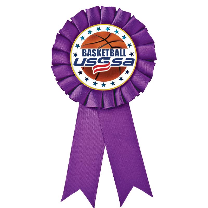 PURPLE MYLAR ROSETTES