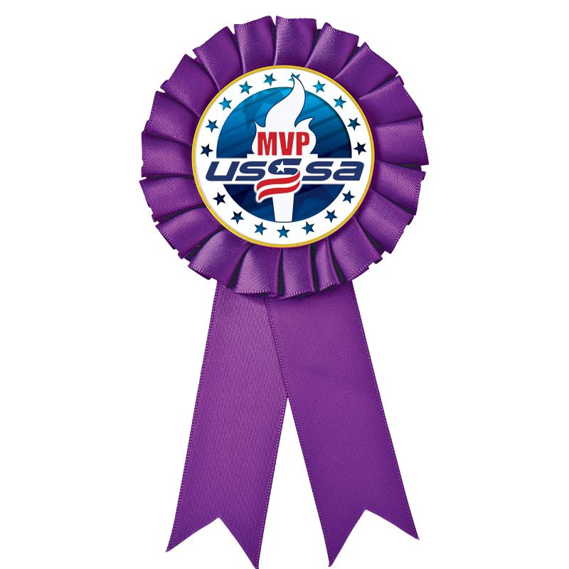 PURPLE MYLAR ROSETTES