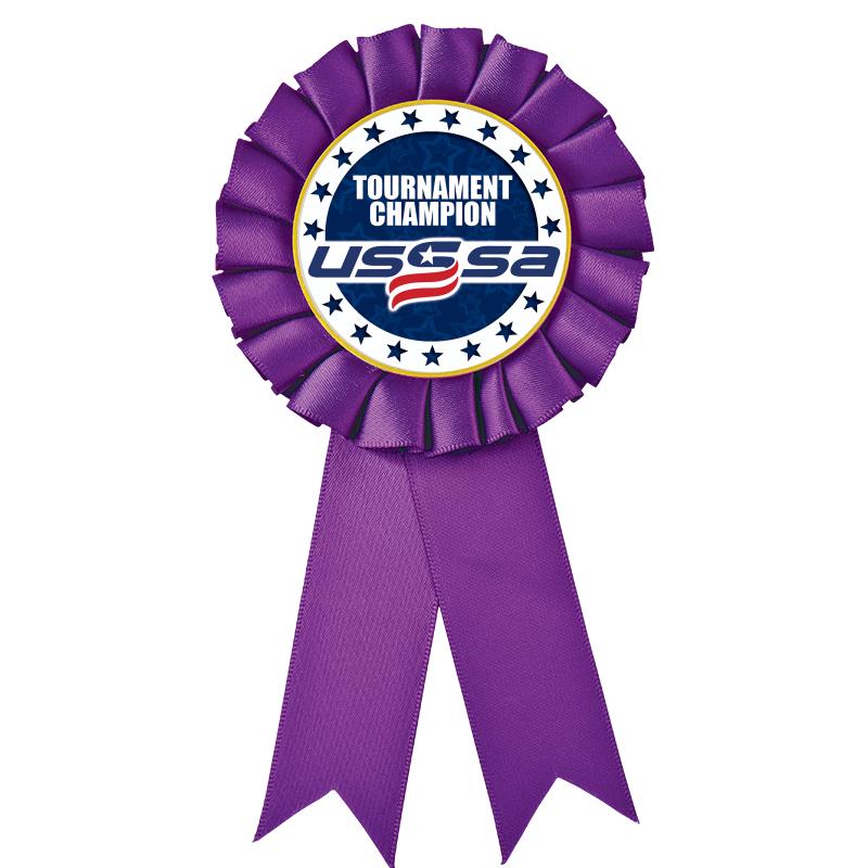 PURPLE MYLAR ROSETTES