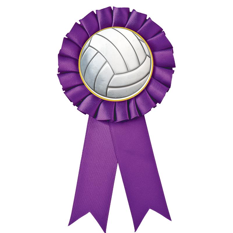 PURPLE MYLAR ROSETTES