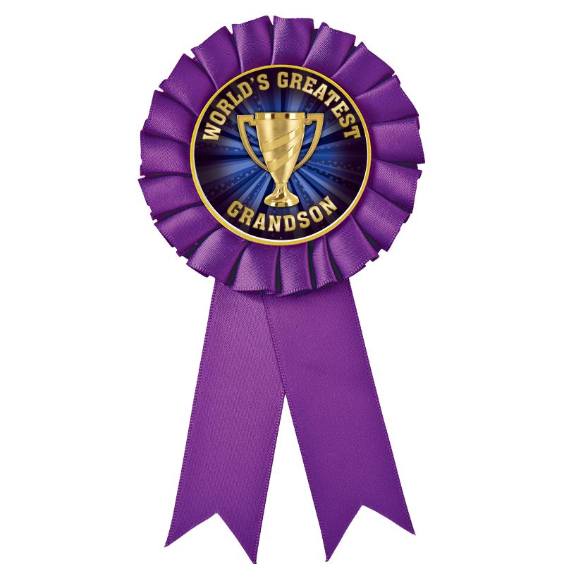 PURPLE MYLAR ROSETTES