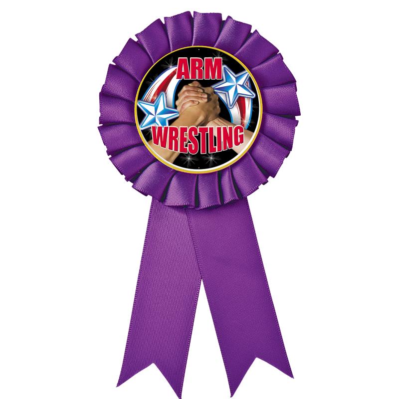 PURPLE MYLAR ROSETTES