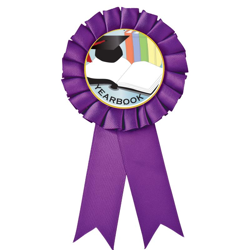 PURPLE MYLAR ROSETTES