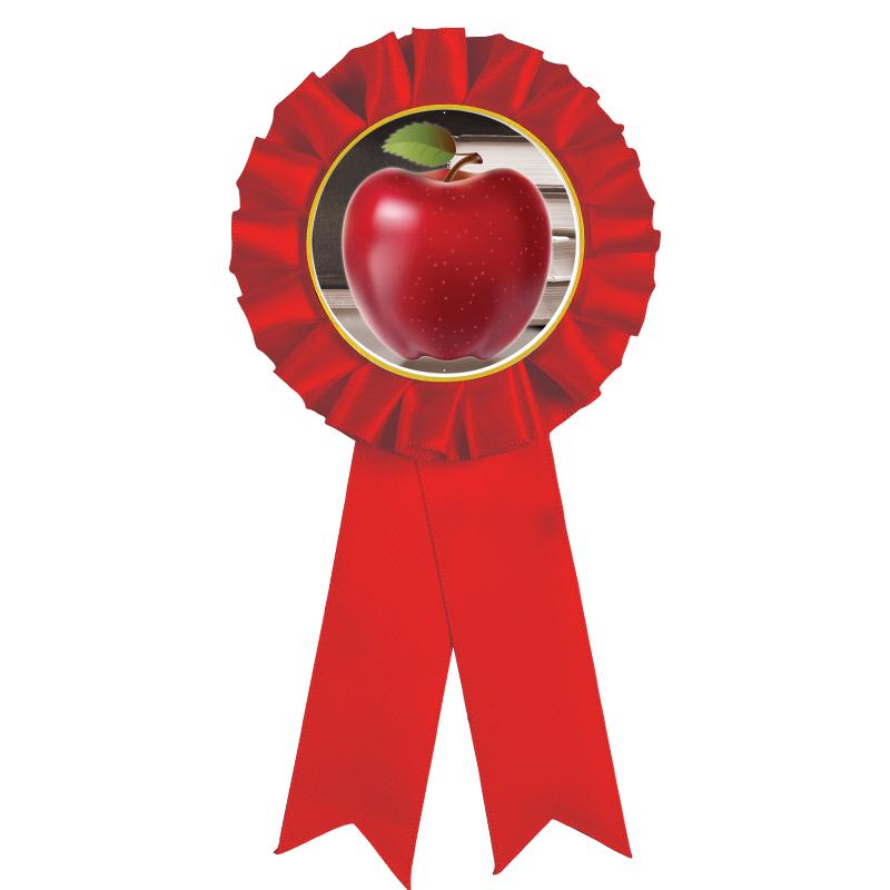 RED MYLAR ROSETTES