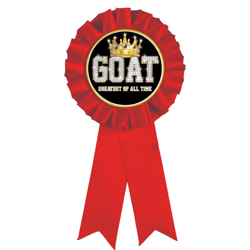 RED MYLAR ROSETTES