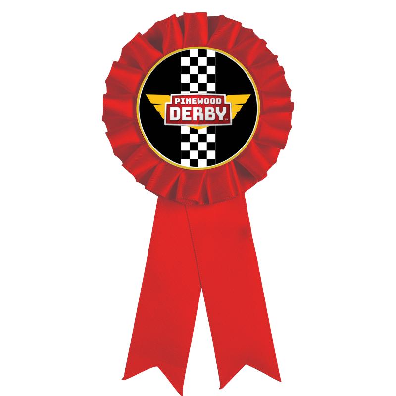 RED MYLAR ROSETTES