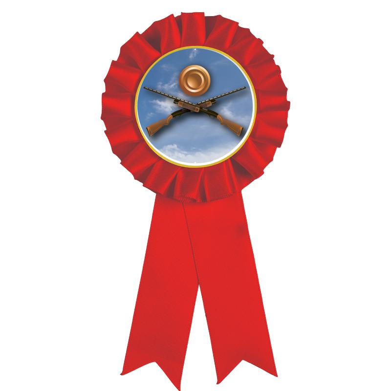 RED MYLAR ROSETTES