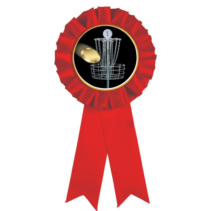 RED MYLAR ROSETTES