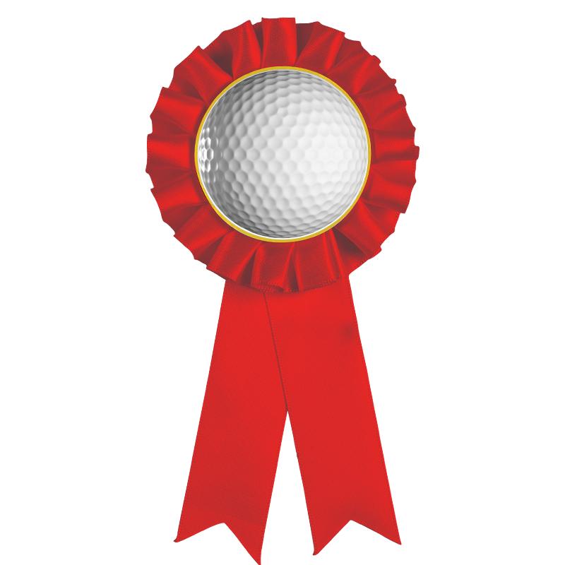 RED MYLAR ROSETTES