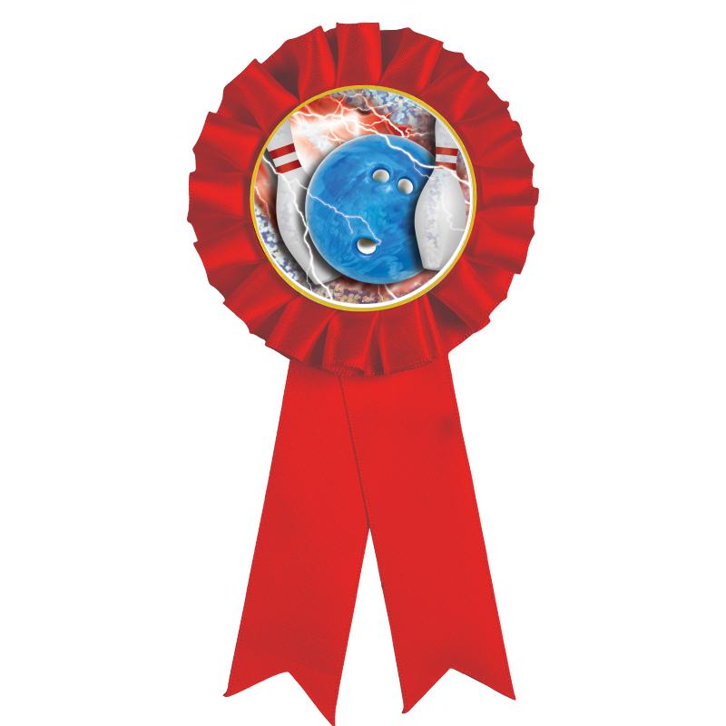 RED MYLAR ROSETTES