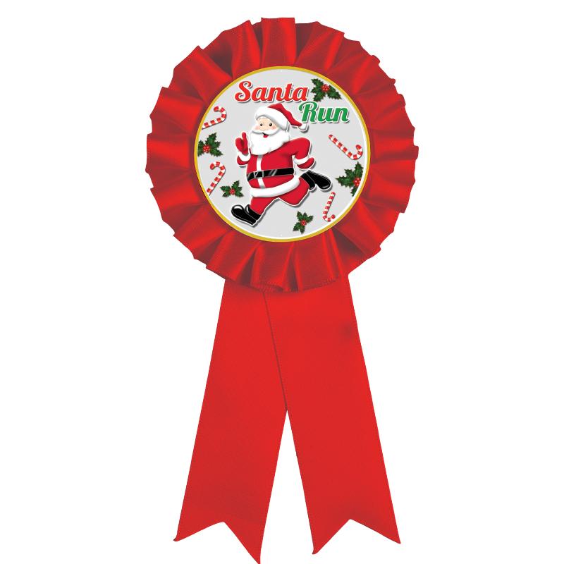 RED MYLAR ROSETTES