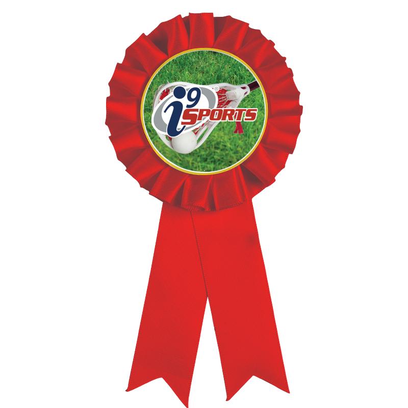 RED MYLAR ROSETTES